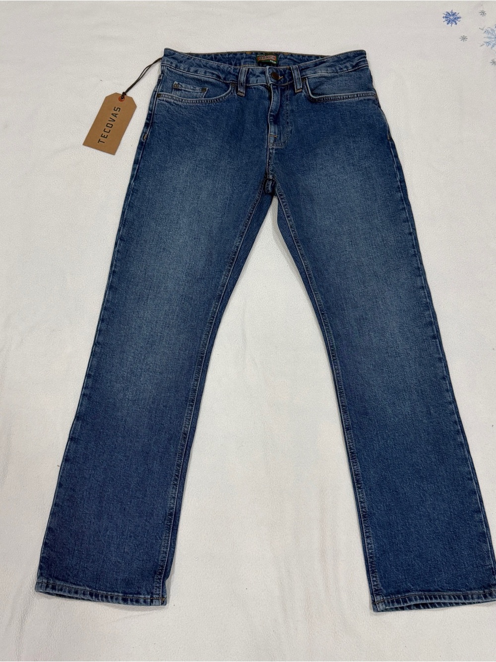 Tecovas Ranch Wear Straight Jean Western denim mens Medium Blue 30x30 - New nwt